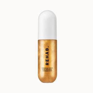 REHAB. Sunshine Spritz Hair & Body Shimmer Mist with Hyaluronic Acid & UV Protection for Luminous Glow & Summer Scent - Moisturizers