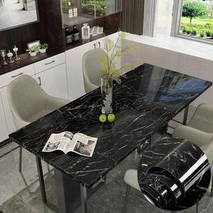Imitation Marble Pattern Peel and Stick Wallpaper Designs, 1 Count Easy To Clean & Waterproof Wallpaper, Self-adhesive Wall Trim for Interior Walls, Household, Kitchen & Living Room