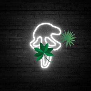 Ghost Shaped Neon Sign, USB Powered LED Neon Light, Wall Mounted Decorative Neon Sign for Home Party Decoration, Vanity Decor Accessories, Halloween