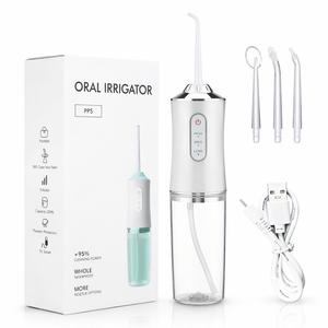 Dental Water Flosser Cordless Oral Irrigator Portable Teeth Cleaner with 4 Jet Tips for Effective Cleaning & Travel-Friendly Design