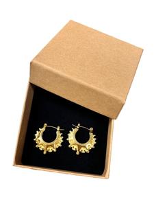 Fashionable Sun Design Hoop Earrings, Fashion Jewelry for Party, Daily Clothing Decor, Trendy All-match & Exquisite Jewelry for Birthday Gift