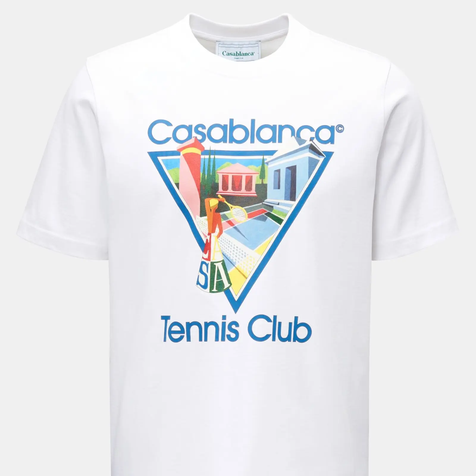 Casablanca Crew neck T-shirt 'La Joueuse' white