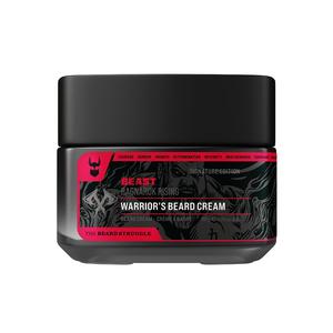 The Beard Struggle Warrior's Beard Balm - Beast - Natural Beard Hair Care Scented Balm for Men with Medium Hold & Deep Nourishment