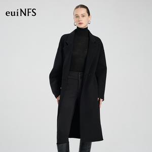 【EUINFS】Minimalist Wool Coat for Women | Oversized Elegant Long Jacket | Winter Warm Outerwear | Chic Timeless Fashion Look【E463078】