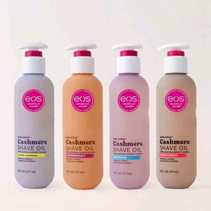 EOS Shave Oil. Vanilla Cashmere. Fresh and Cozy, Pink Champagne. Coconut Waters. 177ml.  Body Care. Comfort