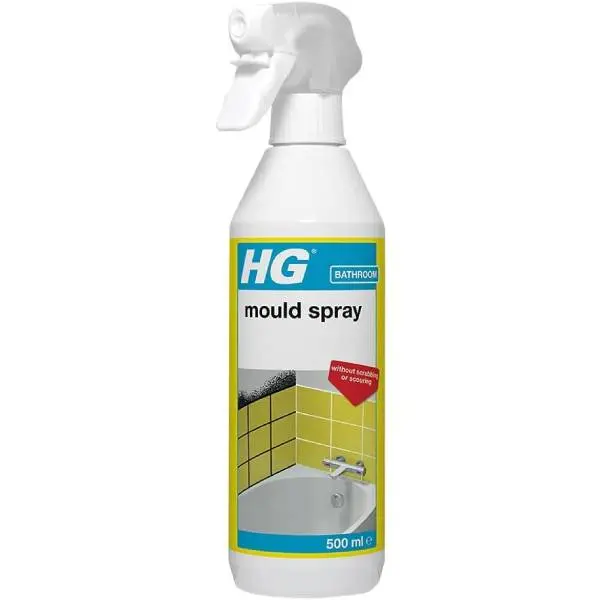 HG Mould Spray, Effective Mould Spray & Mildew Cleaner, Removes Mouldy Stains From Walls, Tiles, Silicone Seals & More - 500ml , Pack of 1