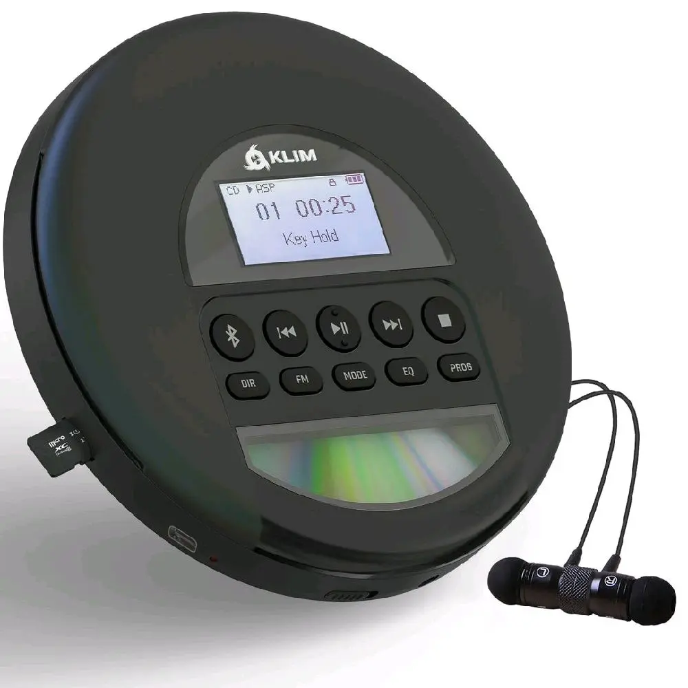 KLIM Nomad Bluetooth CD Player - Portable and Convenient