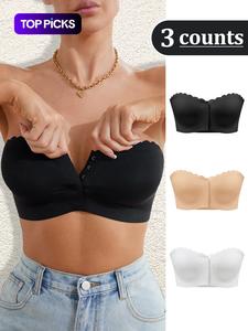 Women's Strapless Bra, Fashion Comfortable Breathable Bra, Women's Lingerie for All Seasons