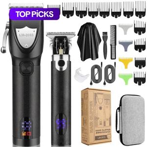 Comfort Electric Haircare Hair Trimmer, 1 Set Multifunctional Portable Rechargeable Hair Trimmer Shaver for Men, Rechargeable Hair Clipper with Display, Cordless Stainless Steel Barber Equipment, Multifunction Hair Trimmer Shaver for Men