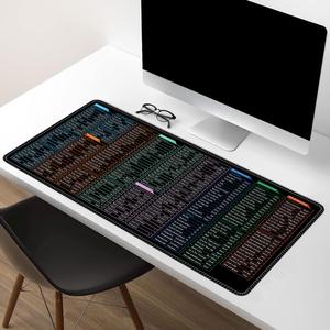 1 piece large mouse pad, English shortcut keys for your convenience at work, multiple sizes available, extra-large desk pad for office and gaming, washable and anti-slip rubber mouse pad, perfect gift for Christmas, Halloween and Black Friday.