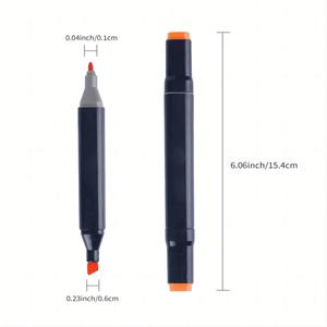 Double-ended Alcohol Marker Pen Set, 1/12/24/30/36/40/48/60/80/100/120/168pcs Art Marker Pen with Storage Bag, Art Pens, Art Materials, Art Craft Supplies, Stationery Supplies for Students School Home Office, Perfect Christmas Gift & New Year Gift