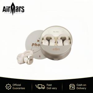 Airmars ABO17 Wireless Headphones Bluetooth 5.4 Ear Clip Earphones Open Ear Clip Headsets with Mic Mini Wireless Earbuds Bluetooth for Running Sport Gym USB-C Compatible with Android IOS Audio Electronic