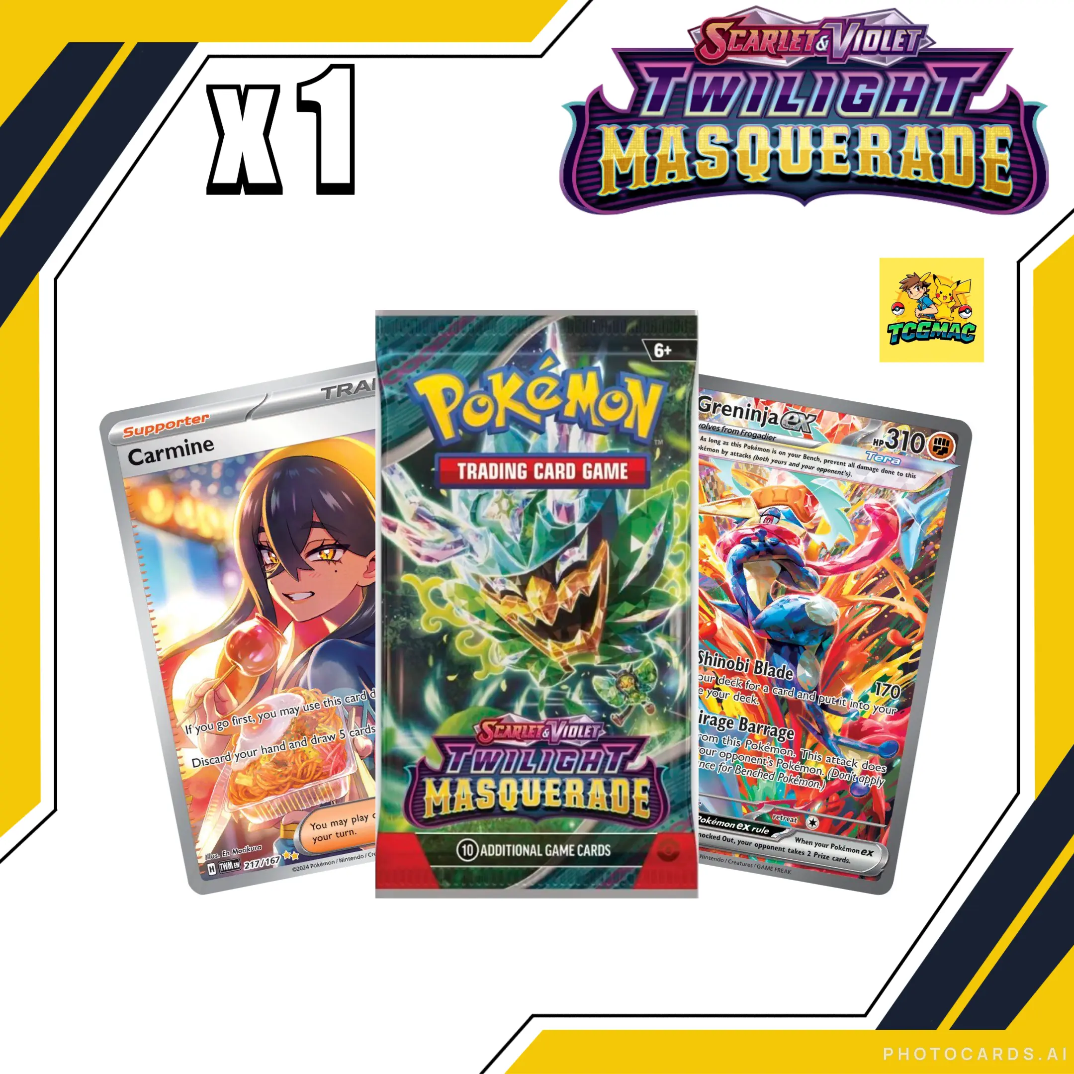 Pokemon TCG - Twilight Masquerade booster pack (trading cards)
