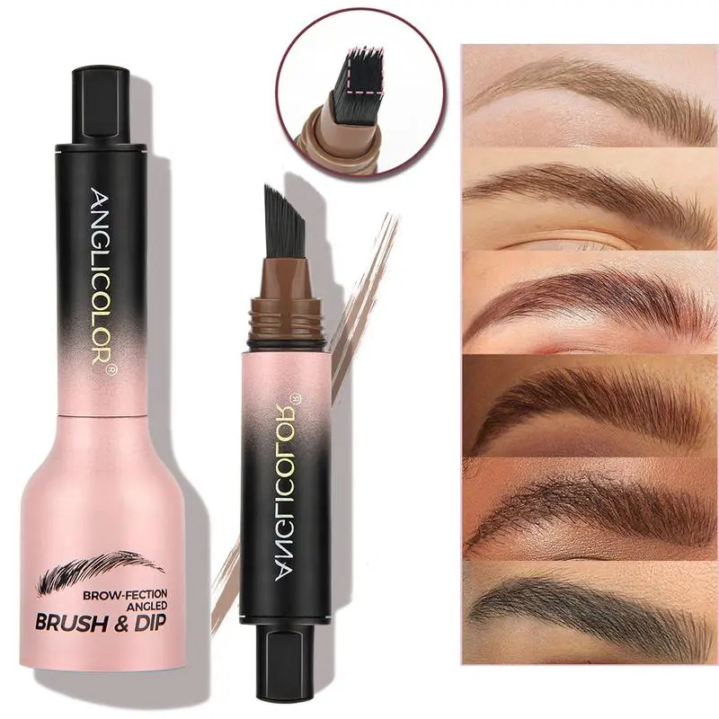 [Popular Choice] Waterproof Long-Lasting Eyebrow Tint Cream with Brush, Smudge-Proof Liquid Eyebrow Pencil for Precise, Natural-Looking Brows, Eyebrow Gel Waterproof, Pen, Eyebrow Tinting Cream