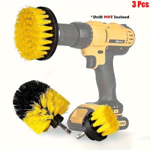 Drill Brush Attachment Tools Set, Power Scrubber Cleaning Brush Tool Kit Set, Cleaning Drill Brush for Bathroom Kitchen Automotive, Car Accessories, Cleaner, Household Items, Durable