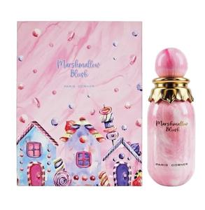 Paris Corner Marshmallow Blush Fragrance EDP Perfume Gourmand Sweet Scent 100ml 3.4oz Pink Bottle with Candy House Design