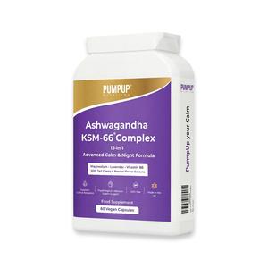 KSM-66 Ashwagandha 13-in-1 Calm & Night Formula | With Magnesium & Vitamin B6 | Tart Cherry, Passion Flower & Lavender | Vegan | Made in the UK | Non-GMO | Gluten Free