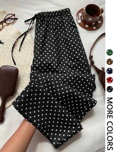 Cute Polka Dot Pants, Perfect for Lazy Days & Vintage Street Style, Stylish and Comfortable, Ideal for Casual Wear