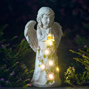 Solar Powered Angel Design Garden Decoration, Solar Angel Ornament, Outdoor Garden Decor, Garden Decoration for Home Garden, Gift for Mom