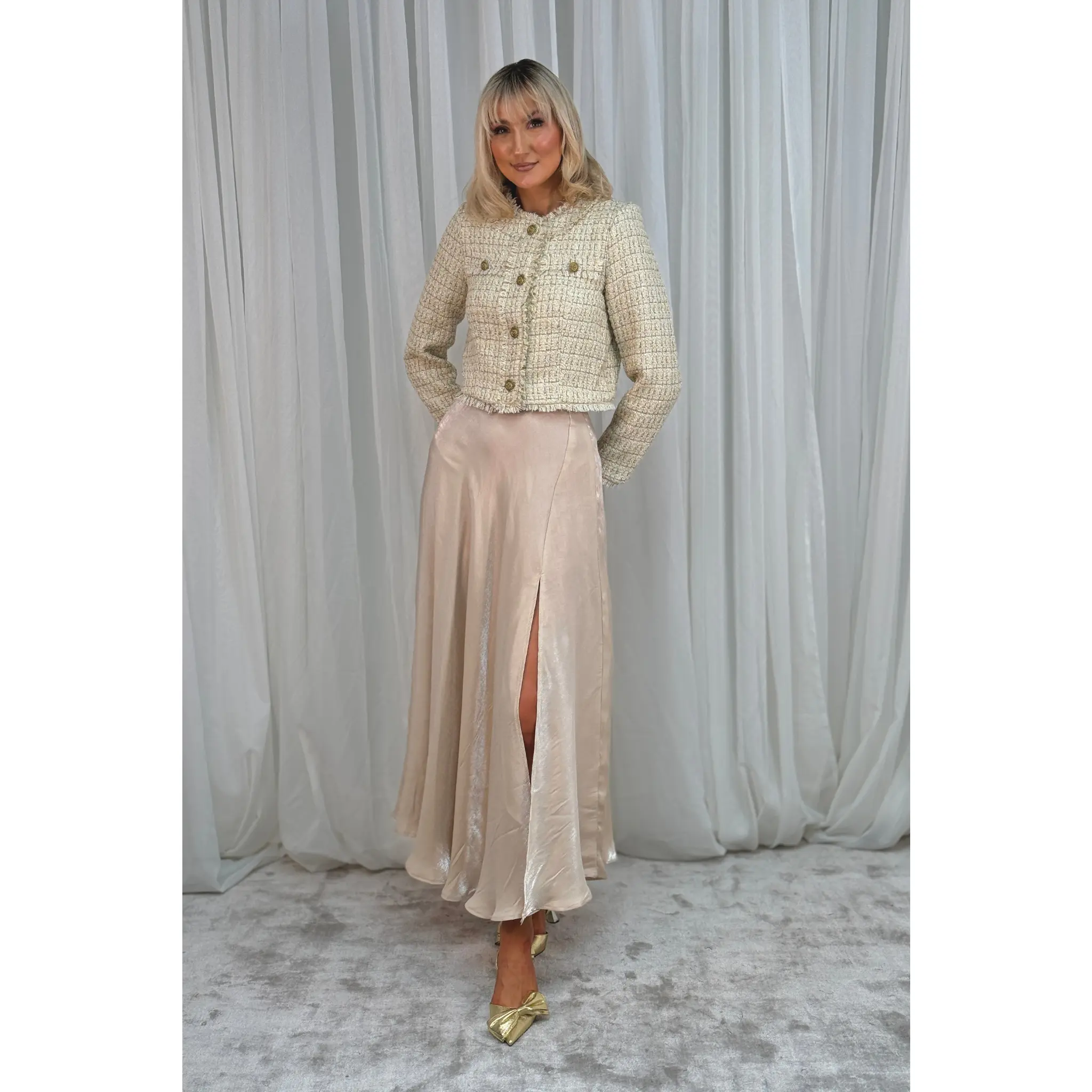 Elsa Maxi Skirt In Cream