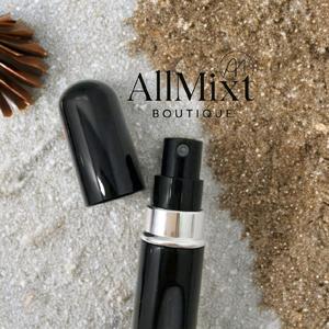5ML Mini Perfume Spray Bottle, Portable Refillable Perfume Atomizer, Empty Bottle for Travel, Portable Easy Refillable Perfume Spray Pump Bottle, Trendin Beauty Products Makeup Cosmetic Compact Bright Black