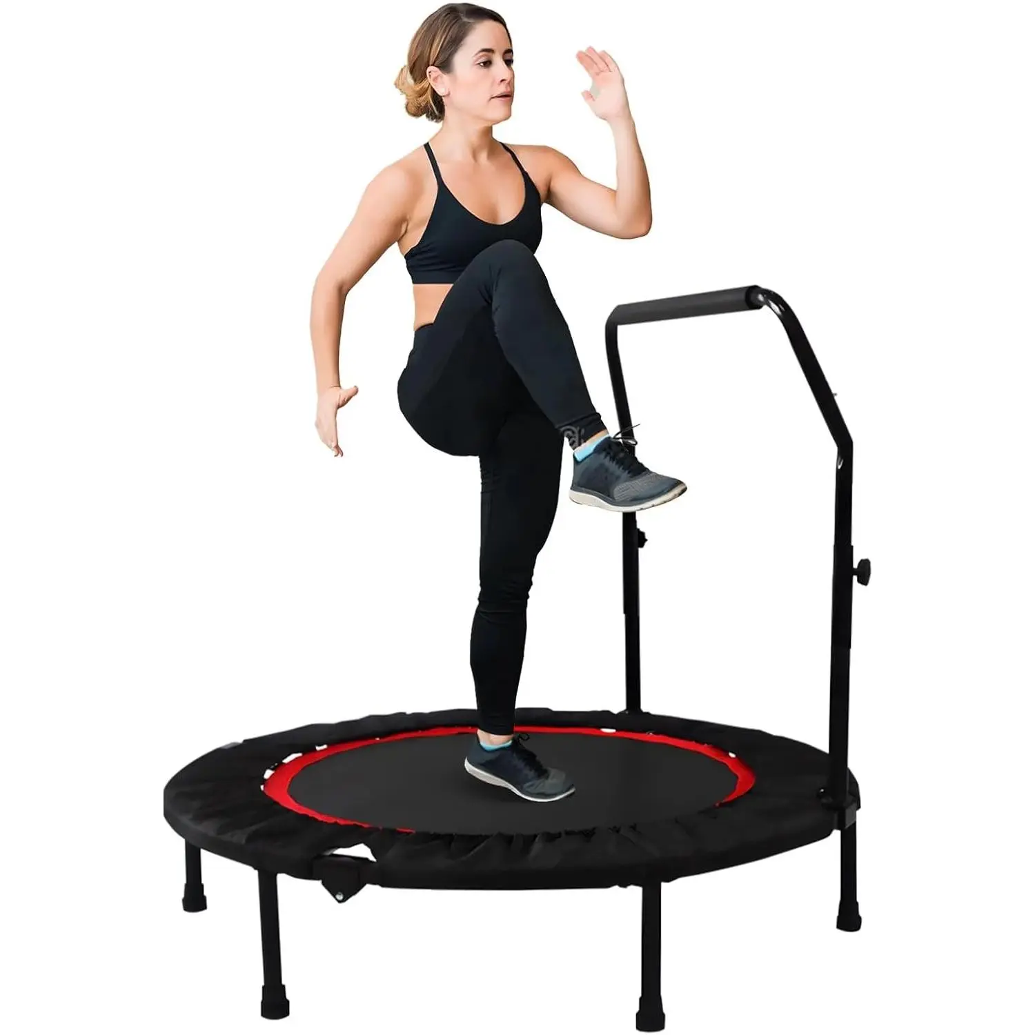 Kabalo Fitness Mini Trampoline with Handle Foldable Portable Bouncer Rebounder Exercise Gym 40" / 48"