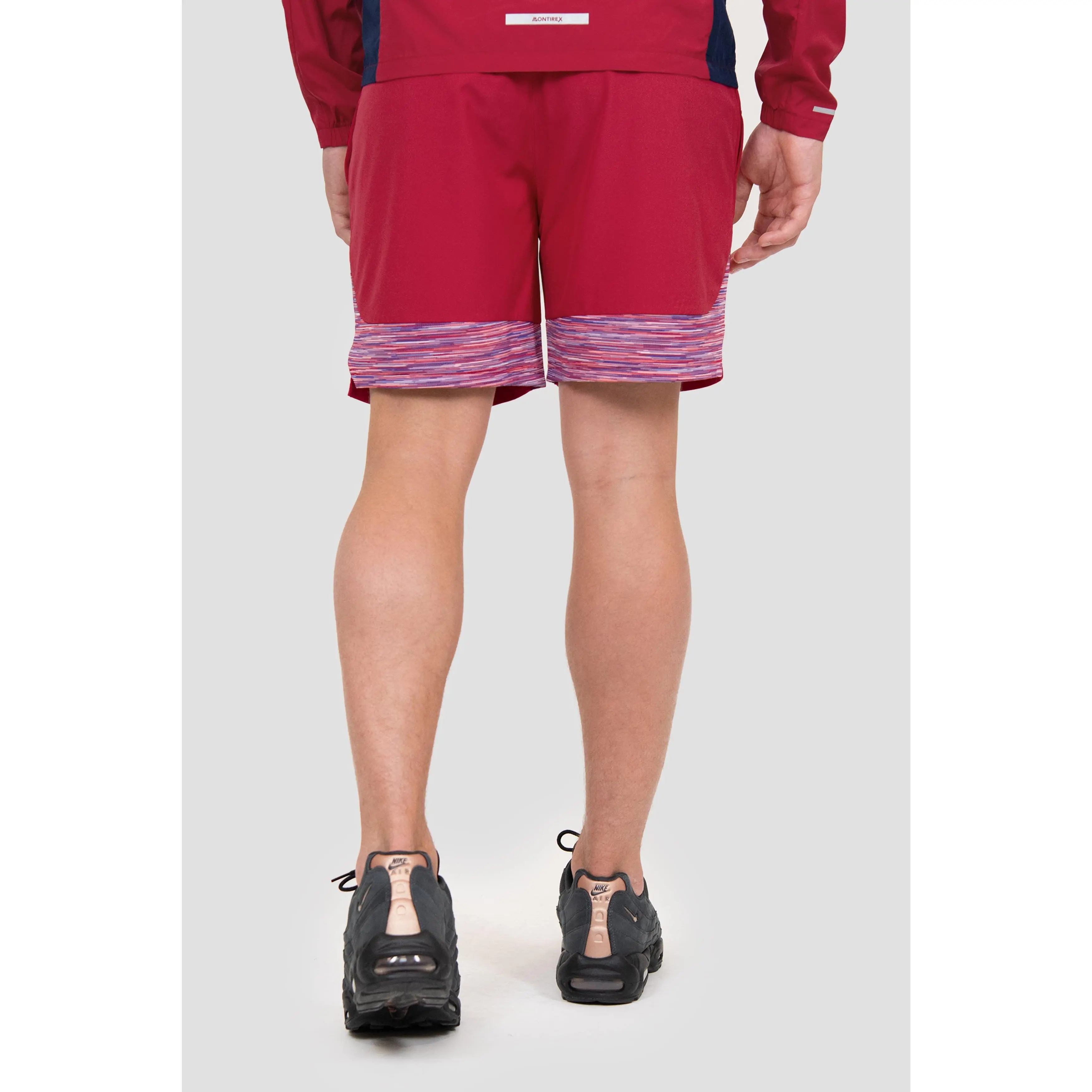 Trail Panel Short - Red/Coral/White