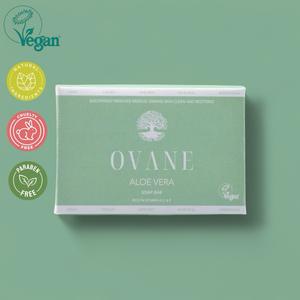 OVANE | Aloe Vera Soap Bar | Nourishing Soap Bar - Natural, Vegan, Cruelty Free, No SLS or Parabens, Body Soap, 150g NET WT 5.2 Oz.