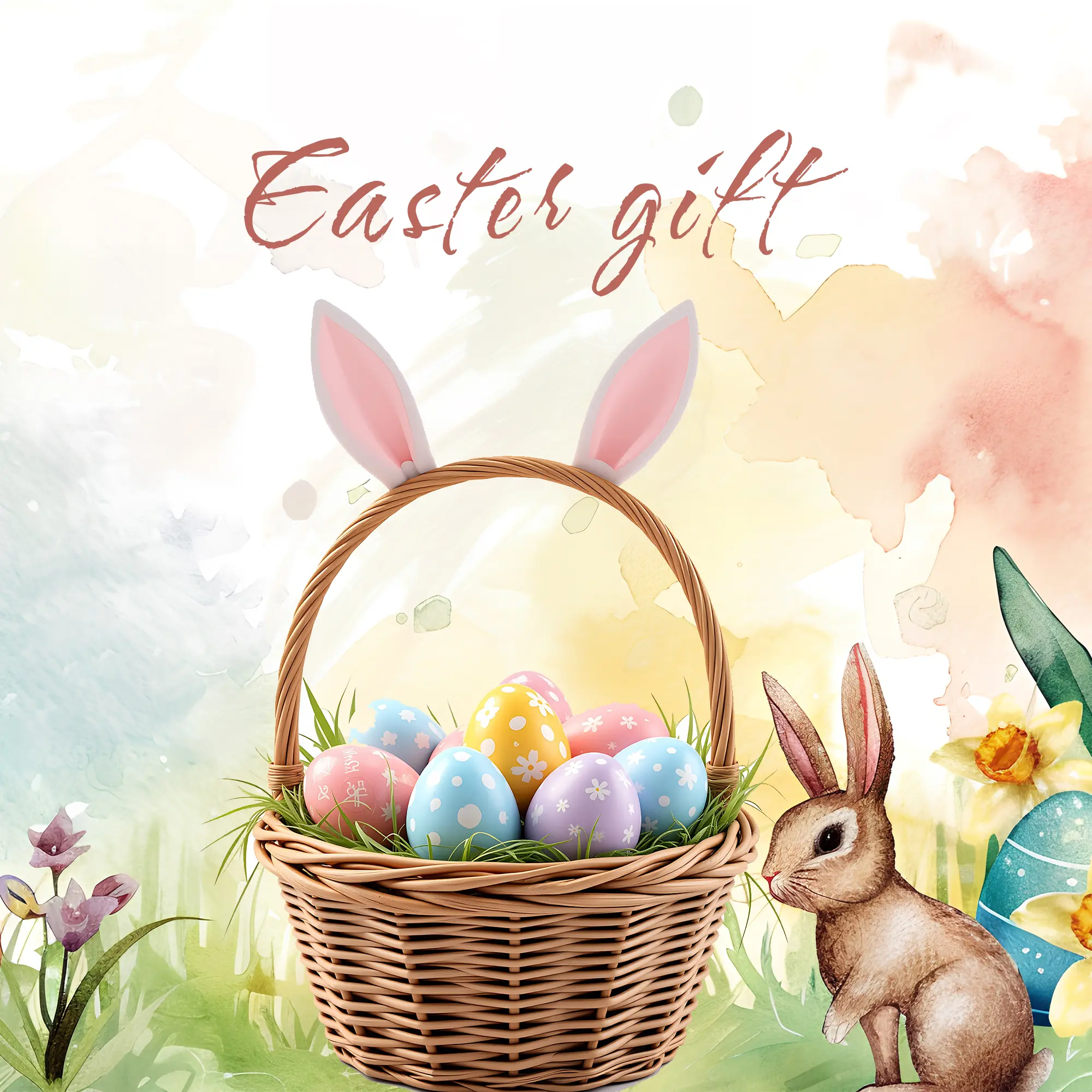 Colorful combs, hollow mesh combs, honeycomb combs, Easter gift exclusive product card.
