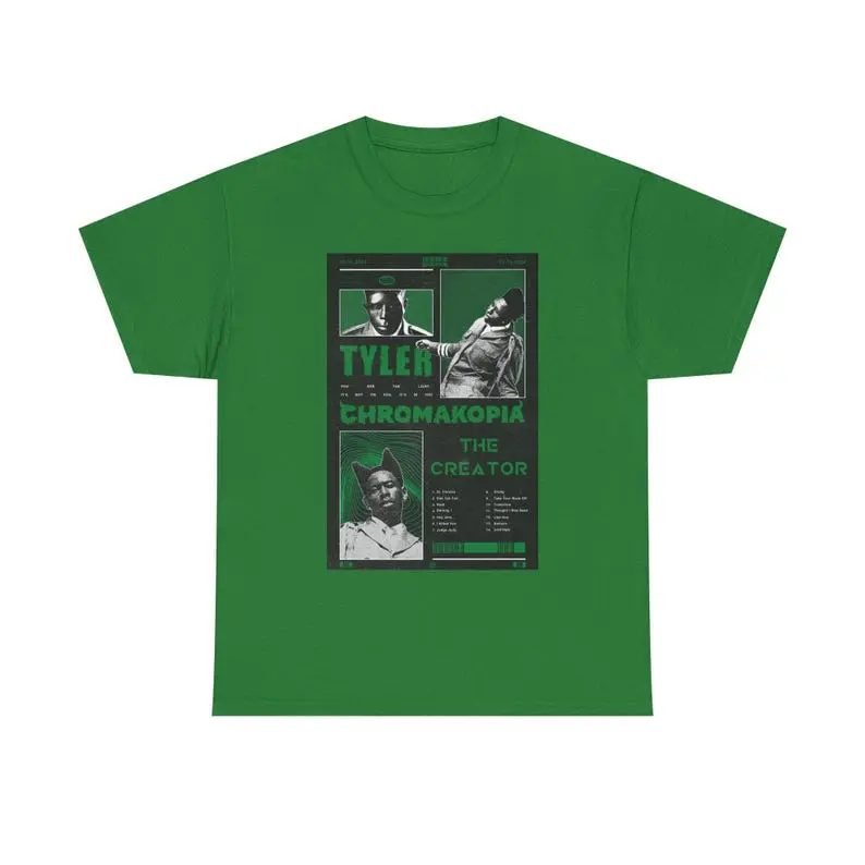 Chromakopia Tyler Unisex Heavy Cotton Tee, Graphic Tee, Casual Wear, Tyler Creator Merchandise, Streetwear Style, Gift for Music Lovers