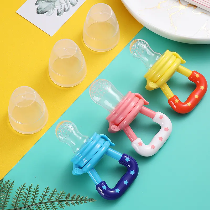 Baby Food Feeder, Silicone Baby Food Feeder Fruit Feeder , Infant Teething Toys Teether for Baby, Teething Pacifiers Fresh Fruit Feeder, Pacifier Feeder Baby Supplies Toys
