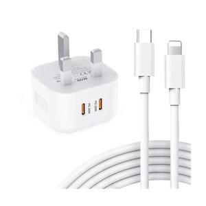 20W Power Adapter Set with Charging Cable, Type-C Fast Charging Adapter, Mobile Phone Charger, Phone Accessories