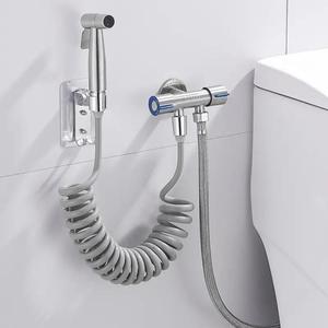 1 Set Adjustable Water Pressure Toilet Bidet Sprayer, High Pressure Handheld Toilet Sprayer, Toilet Cleaning Sprayer for Bathroom