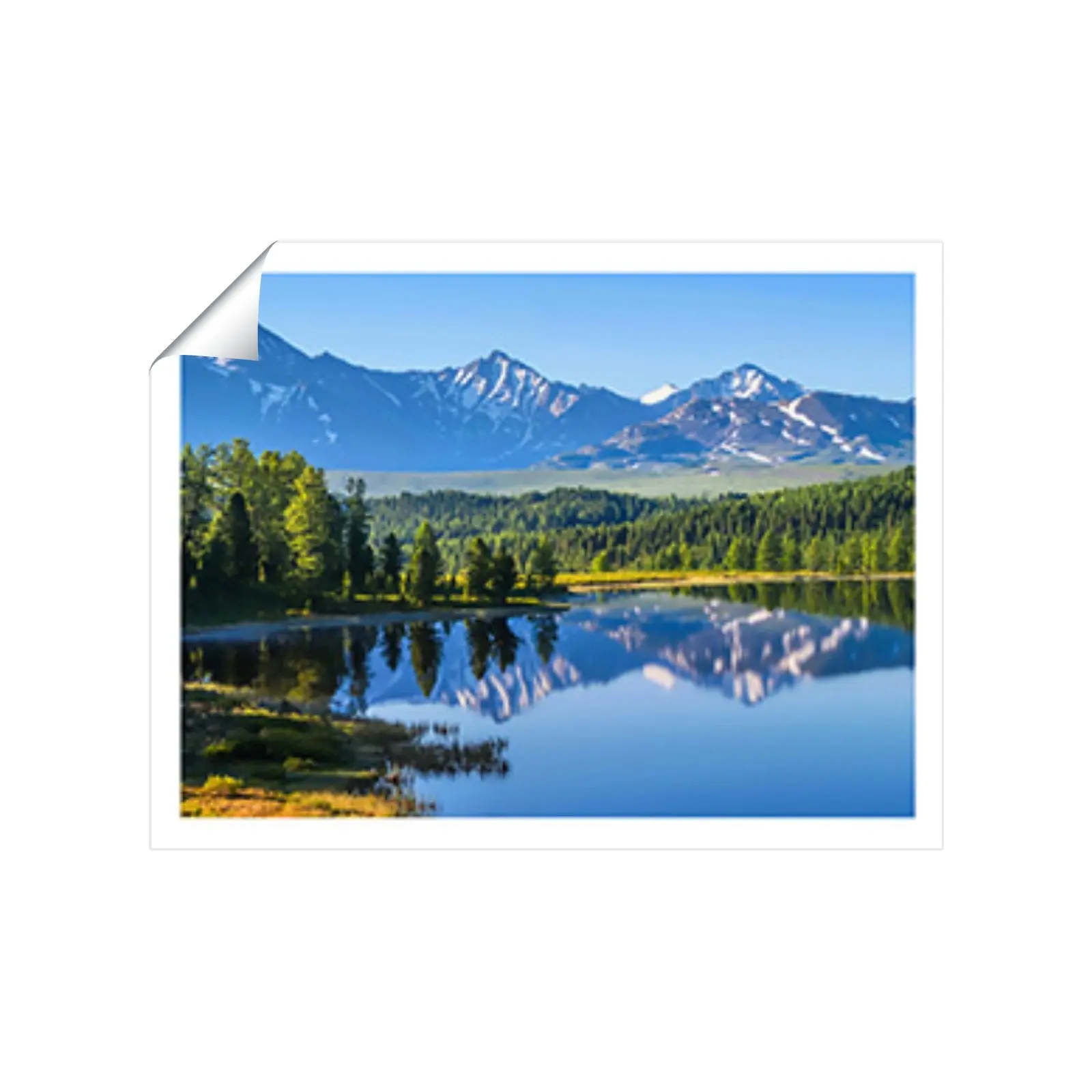 Summer Mountain Lake Art Prints