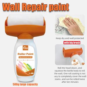 Water-Based Multi-Color Latex Paint, Wall Repair Paint, Odor-Free Interior Wall Paint, Large Roller Application