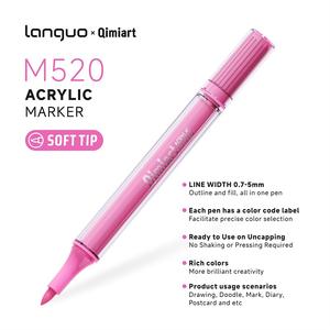 New M520 Acrylic Markers 72/126 Colors, Coloring Supplies, Smooth Stroke, Even Ink Flow, Natural Layering, Art Drawing, Handmade Diary, Creative Doodling