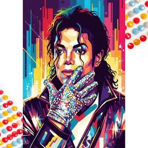 5D DIY Full Drill Round Diamond Painting, Diamond Painting Kits, Diamond Art Tools - Diamond Art Painting Kit with Colorful Gloves, Canvas - DIY Decorative Painting, Home Wall Décor, Suitable for Halloween, Christmas, Birthday Gifts