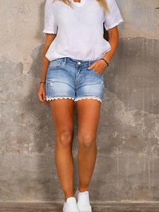 Women's Denim Shorts, Casual Fashion Shorts for Summer, Women's Bottoms for Daily Wear, Jean