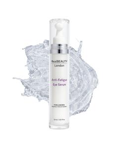 Anti-Fatigue Caffeine Eye Serum Roller -  Vegan Quick Absorption with Coffee Beans & Argan Oil for Dark Circles & Fine Lines - Real beauty London