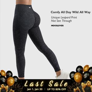 Mooslover Leopard High-Waisted Sculpting Workout Leggings Tummy Control Breathable and Soft Bottom Yoga Gym Athleisure leggings【ChristmasOutfits】