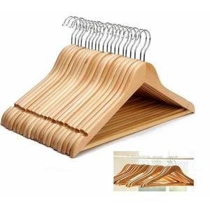 Elegance in Organization: 20 Premium Wooden Suit Hangers for Your Closet