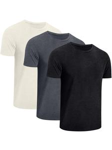 Men's Letter Print Round Neck Tee, Loose Casual Short Sleeve Crew Neck T-Shirt for Summer, Fashion Men's Top for Daily Wear, Tropical