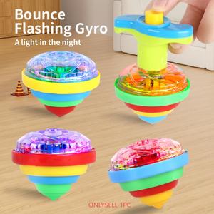 LED Spinning Top Toy with Interactive Fun and Flashlights, Random Colors for Boys, Ideal for Competitive Games and Party Gifts
