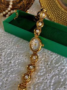 Women's Elegant Fashion Quartz Watch & Faux Pearl Decorated Bracelet, Fashion Watch Set for Party, Daily Decor, Trendy All-match & Exquisite Watch Set for Gift