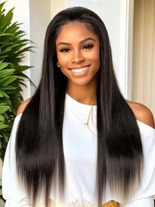 360 Lace Front Wigs Human Hair, 180% Density Pre Plucked Transparent Lace Frontal Wigs for Black Women with Baby Hair, Fashion Accessories