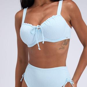 Boux Avenue Amalfi Crinkle Balconette Bikini Top Women's Stylish Wired Swimwear
