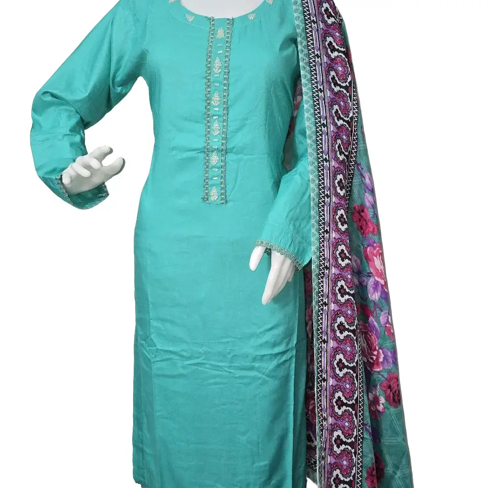 high quality plane stone linan with printed dupatta