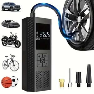 150 Psi Portable Air Pump with Digital Pressure Gauge, LED Light, USB Rechargeable Battery, Wireless Design, Portable Tire Inflator for Cars, Bikes, Balls