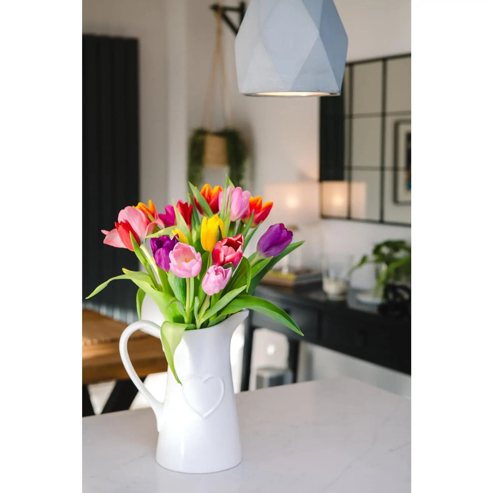Fresh Flowers Bouquet  -  Mixed Tulips