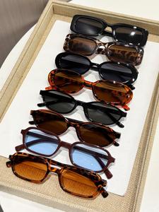 Elegant Vintage Women's Sunglasses, 8 Pairs Small Frame, Perfect for Self-Driving, Picnics, Camping, Stylish and Retro Design, Trendy Vintage Sunglasses